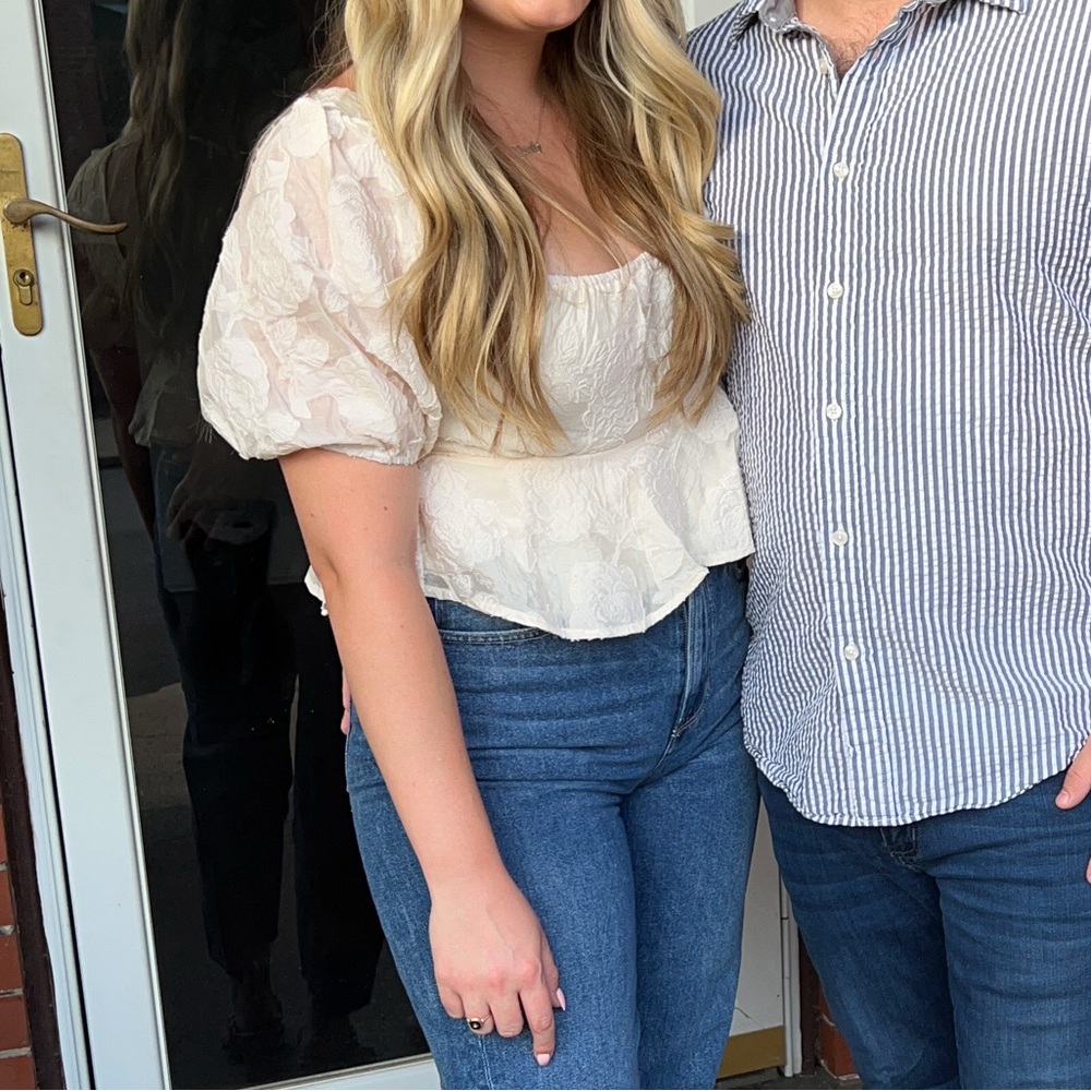Lulus Peplum Blouse